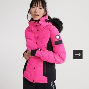 Superdry Hot Pink ski/snowboard jacket